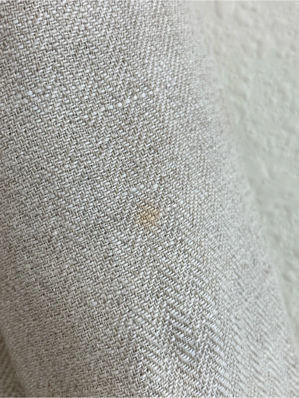 LOFT One Button Herringbone Blazer Size 8 Beige Linen Color Jacket